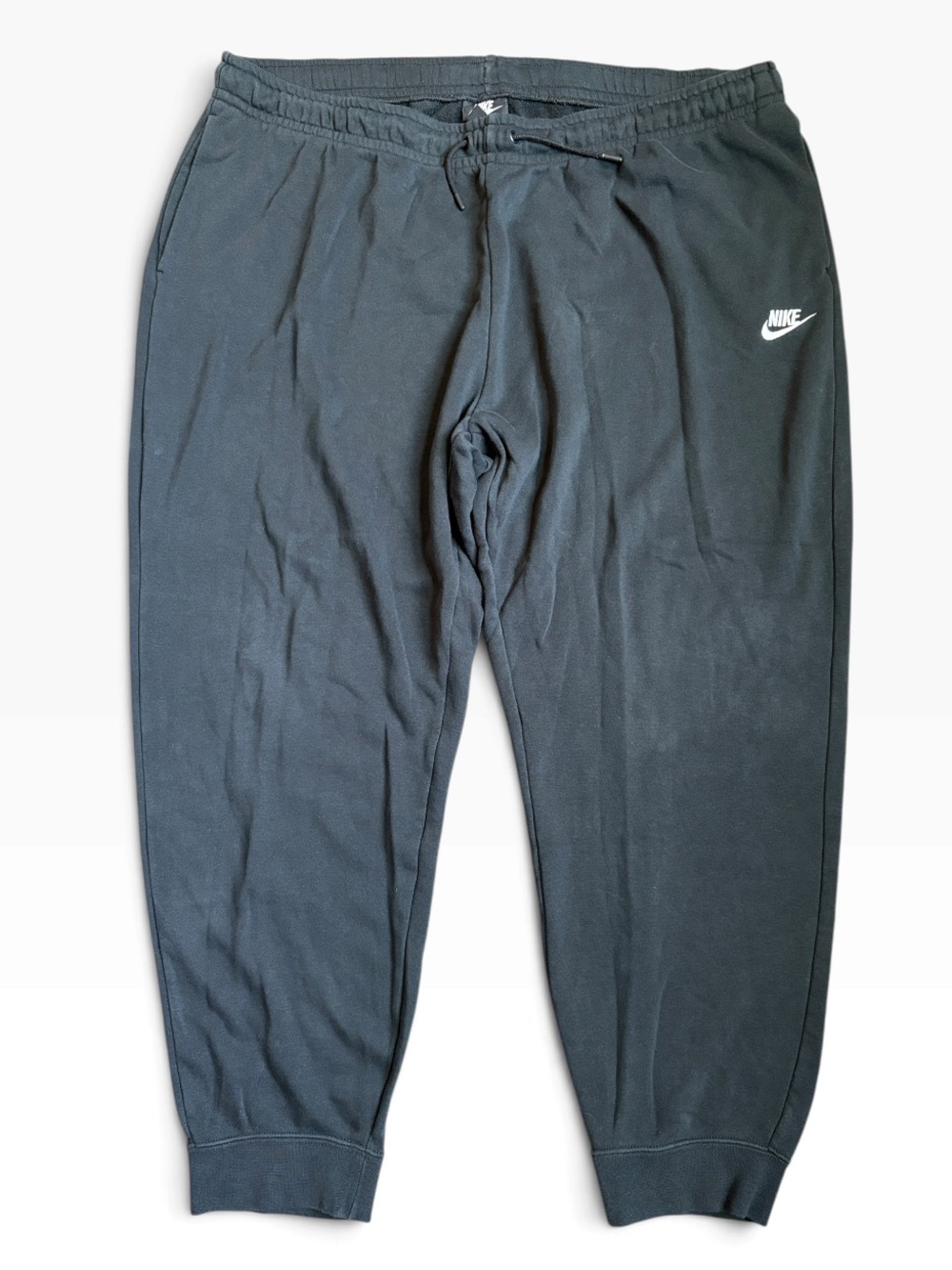 Nike Jogger Sweatpants Men's 2X Black Tapered Cotton Blend